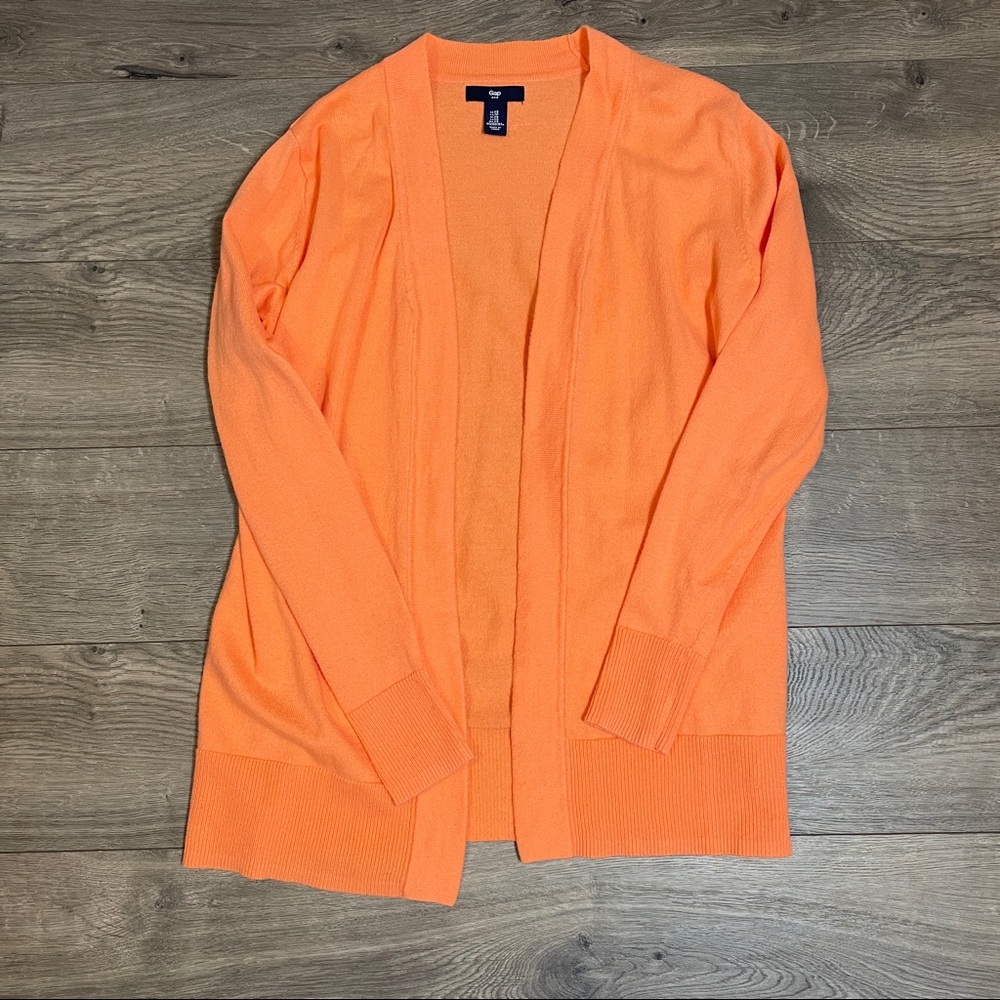 GAP Orange Open Cardigan - Size XS